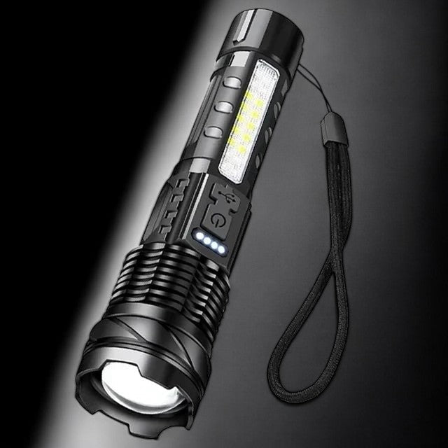 100000LM Tactical LED Flashlight designed with durable build quality - Flashlight by Tech Nova Hub