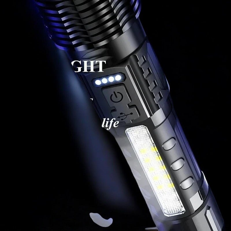 100000LM Tactical LED Flashlight enhanced by energy-efficient LED lighting - Flashlight by Tech Nova Hub