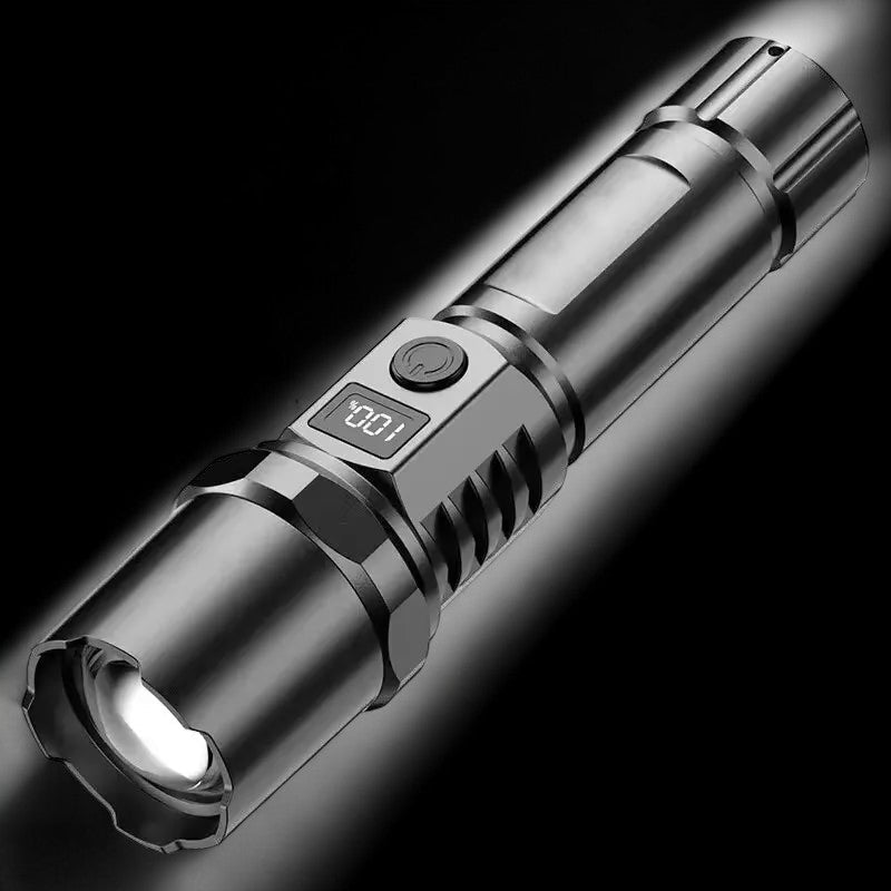 100000LM Tactical LED Flashlight equipped with long-lasting battery life - Flashlight by Tech Nova Hub