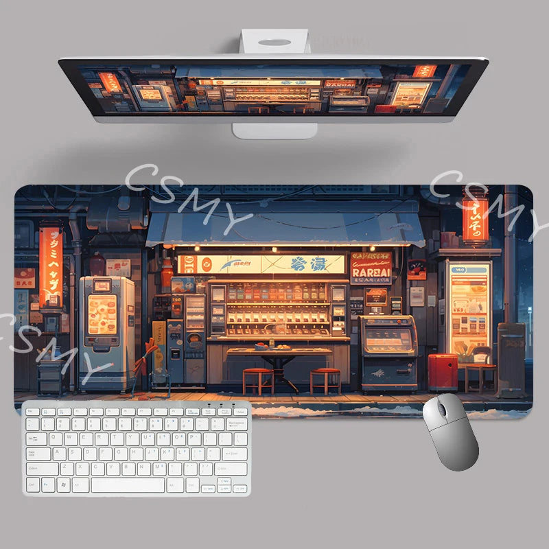 XXL Japanese Aesthetic Gaming Mouse Pad – Desk Mat enhanced by high-definition clarity - Tech accessory by Tech Nova Hub