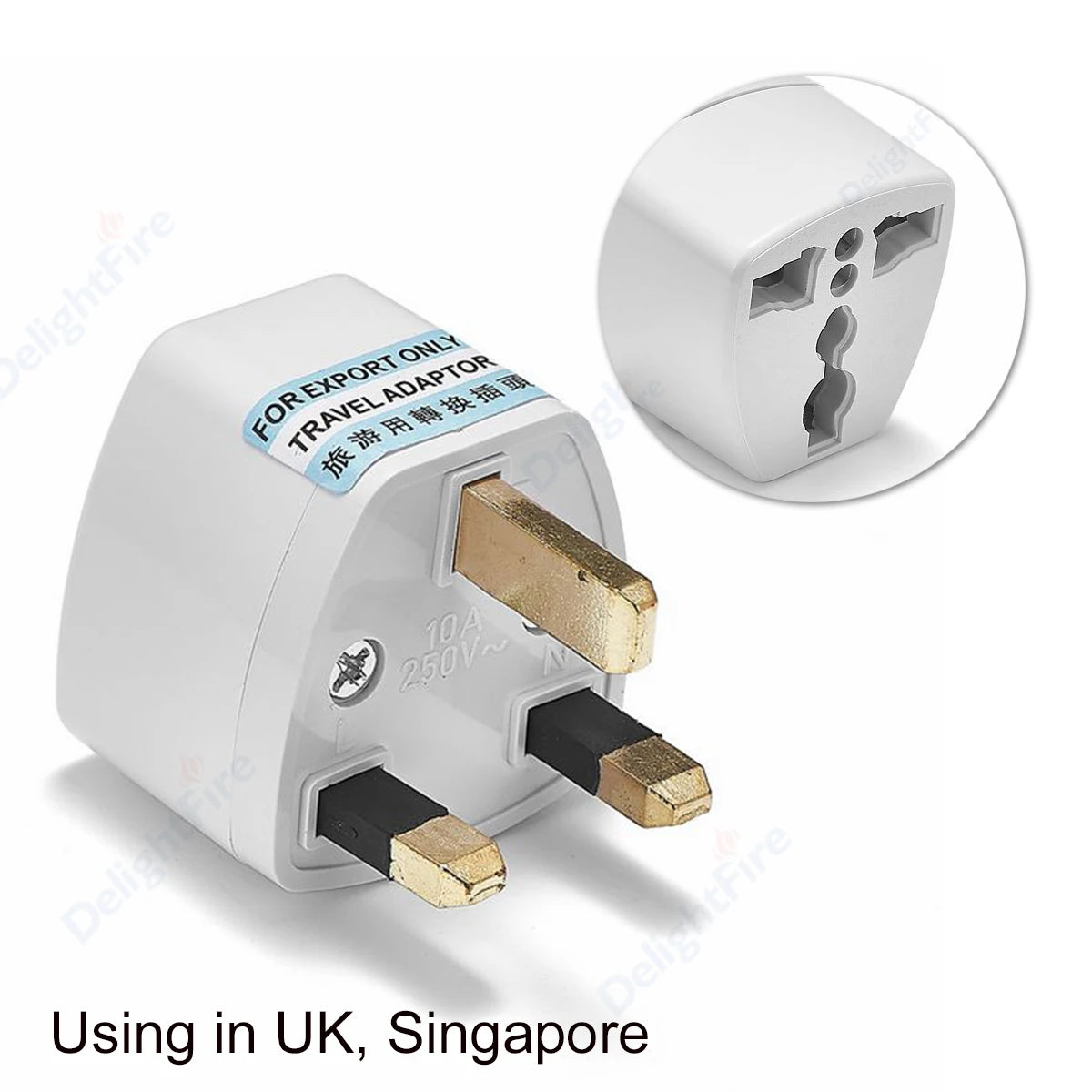 Universal Travel Plug Adapter designed with durable build quality - Travel Plug Adapter by Tech Nova Hub