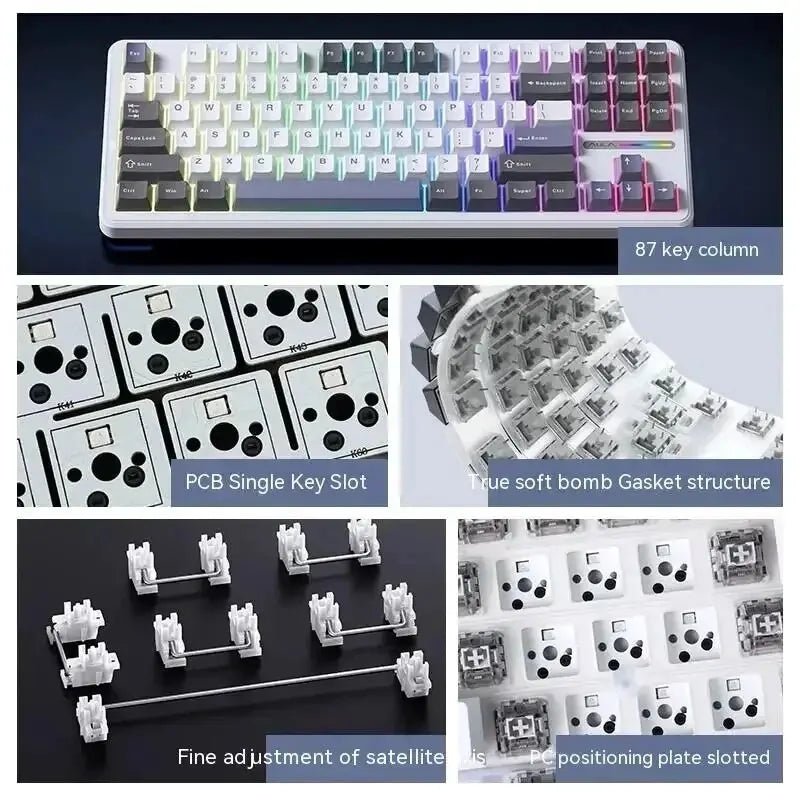AULA F87 Pro Wireless Mechanical Keyboard equipped with wireless functionality - Keyboard by Tech Nova Hub