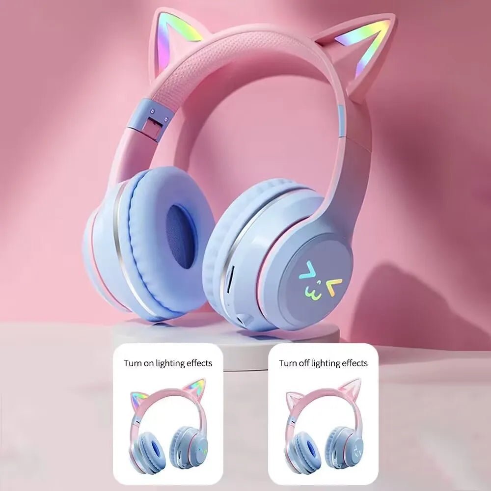 Cat Ear Bluetooth Headset/Headphones Wireless | Tech Nova Hub