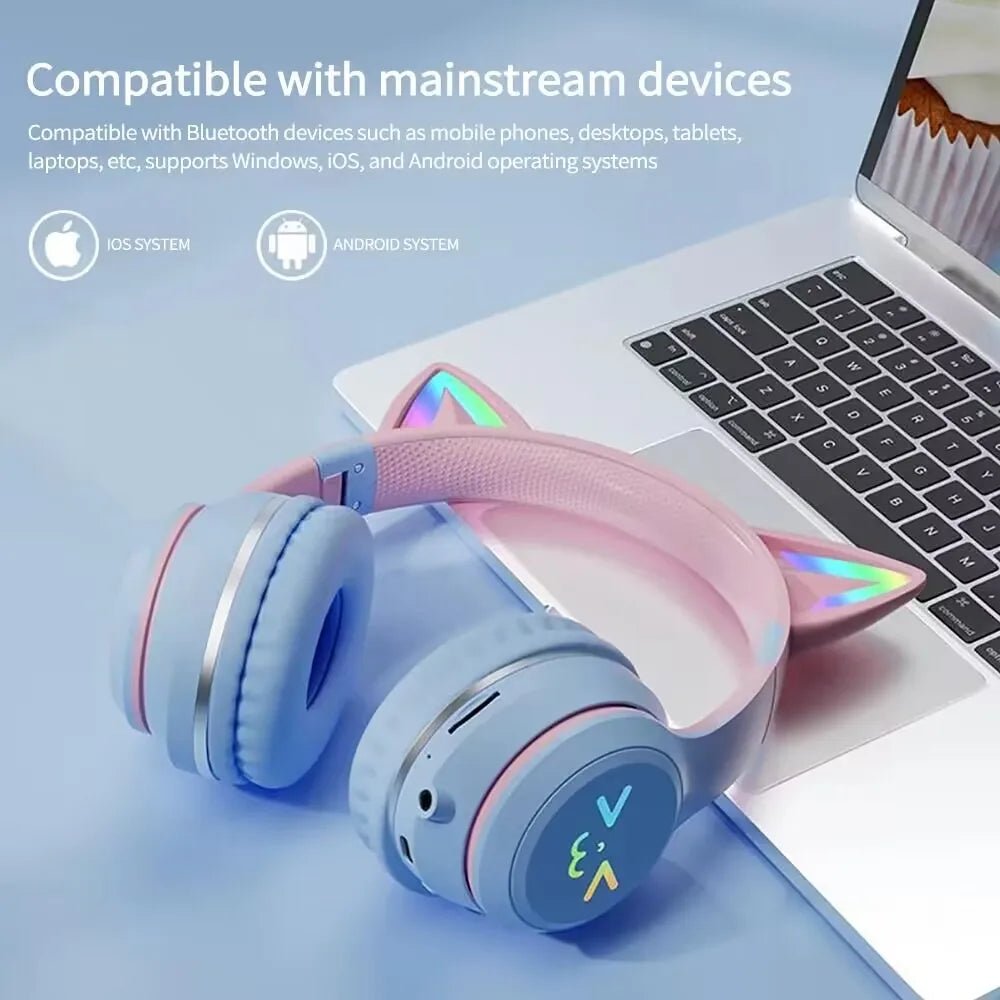 Cat Ear Bluetooth Headset/Headphones Wireless | Tech Nova Hub