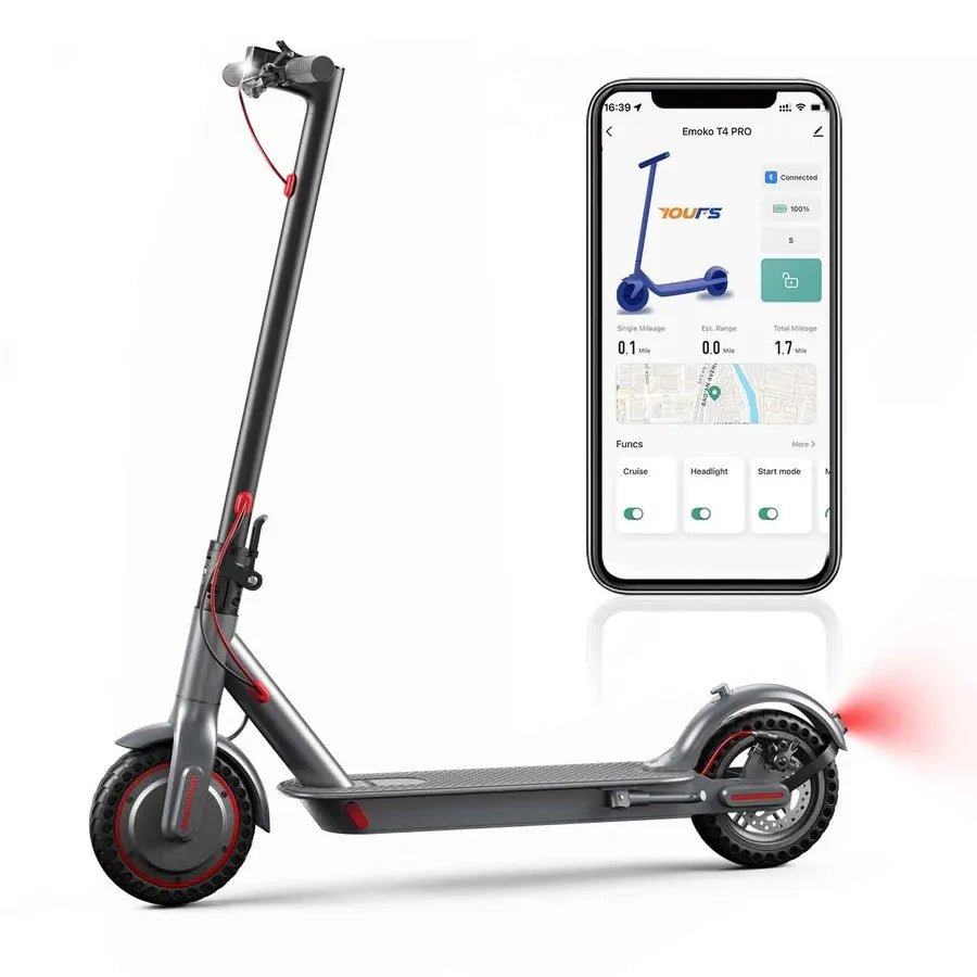 Emoko HT-T4 PRO Electric Scooter – 350W, 36V, Foldable for Adults/Teens built to include long-lasting battery life - Electric Scooter by Tech Nova Hub
