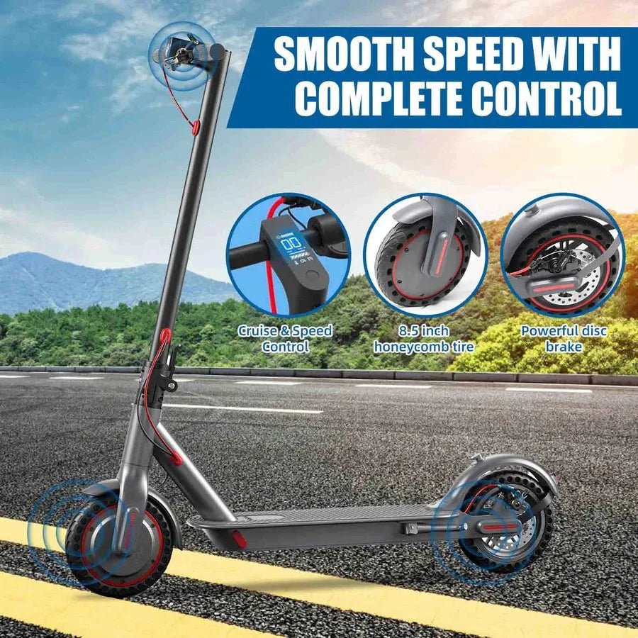 Emoko HT-T4 PRO Electric Scooter – 350W, 36V, Foldable for Adults/Teens including long-lasting battery life - Electric Scooter by Tech Nova Hub
