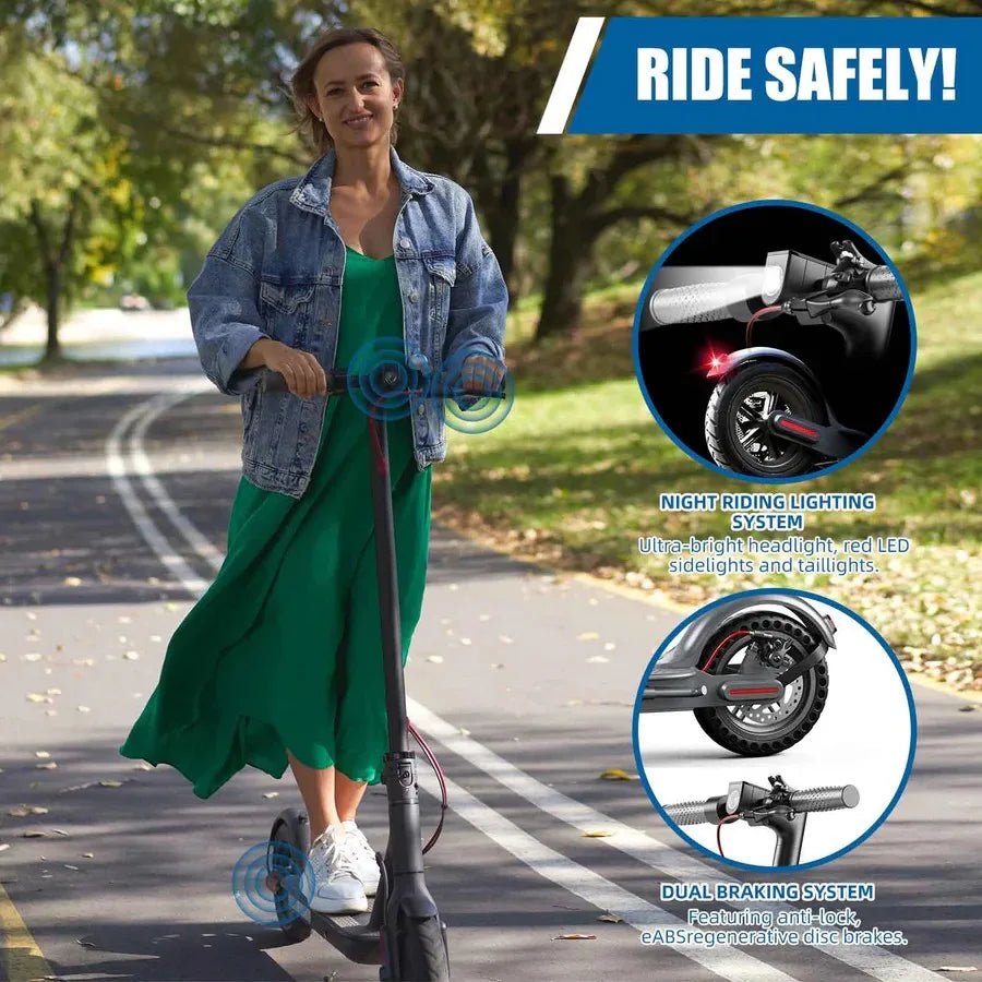 Emoko HT-T4 PRO Electric Scooter – 350W, 36V, Foldable for Adults/Teens featuring long-lasting battery life - Electric Scooter by Tech Nova Hub