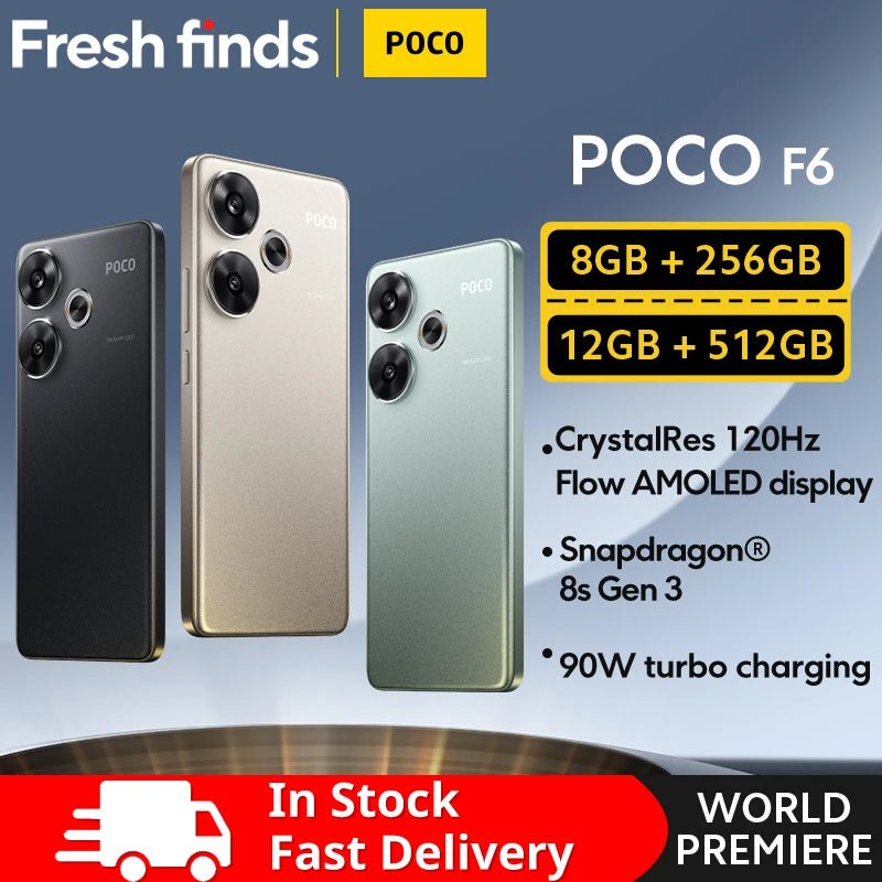 POCO F6 Smartphone Global Version Snapdragon®8s | Tech Nova Hub