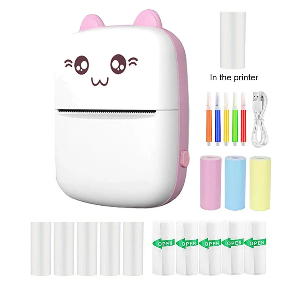 Portable Mini Thermal Printer | Inkless Sticker & Label Maker enhanced by wireless functionality - Printer by Tech Nova Hub
