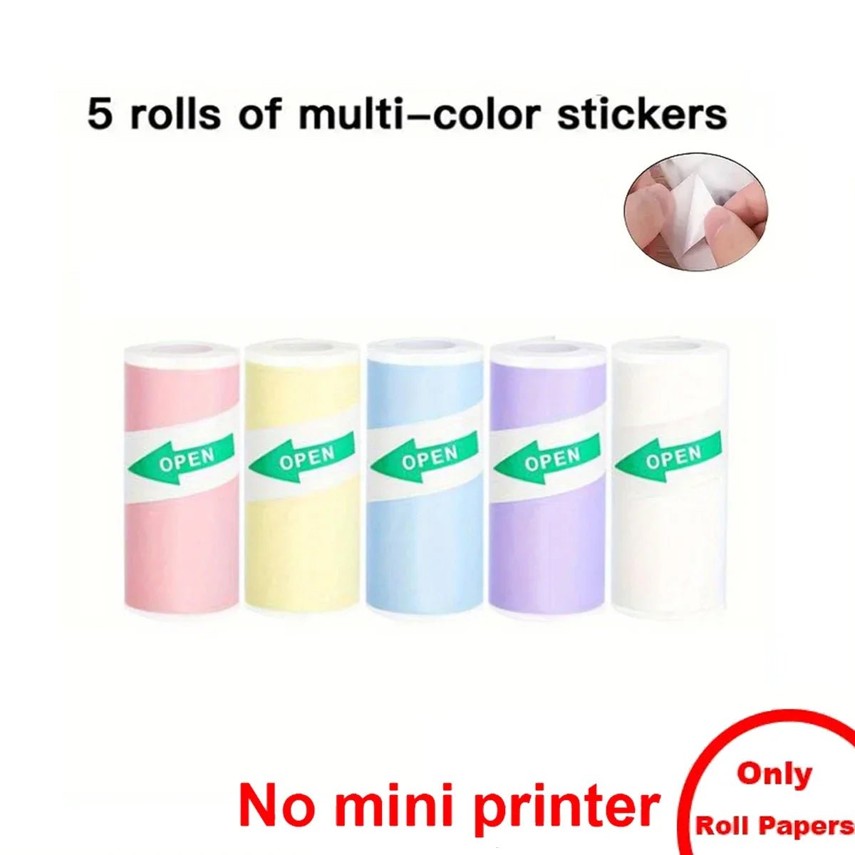 Portable Mini Thermal Printer | Inkless Sticker & Label Maker including long-lasting battery life - Printer by Tech Nova Hub