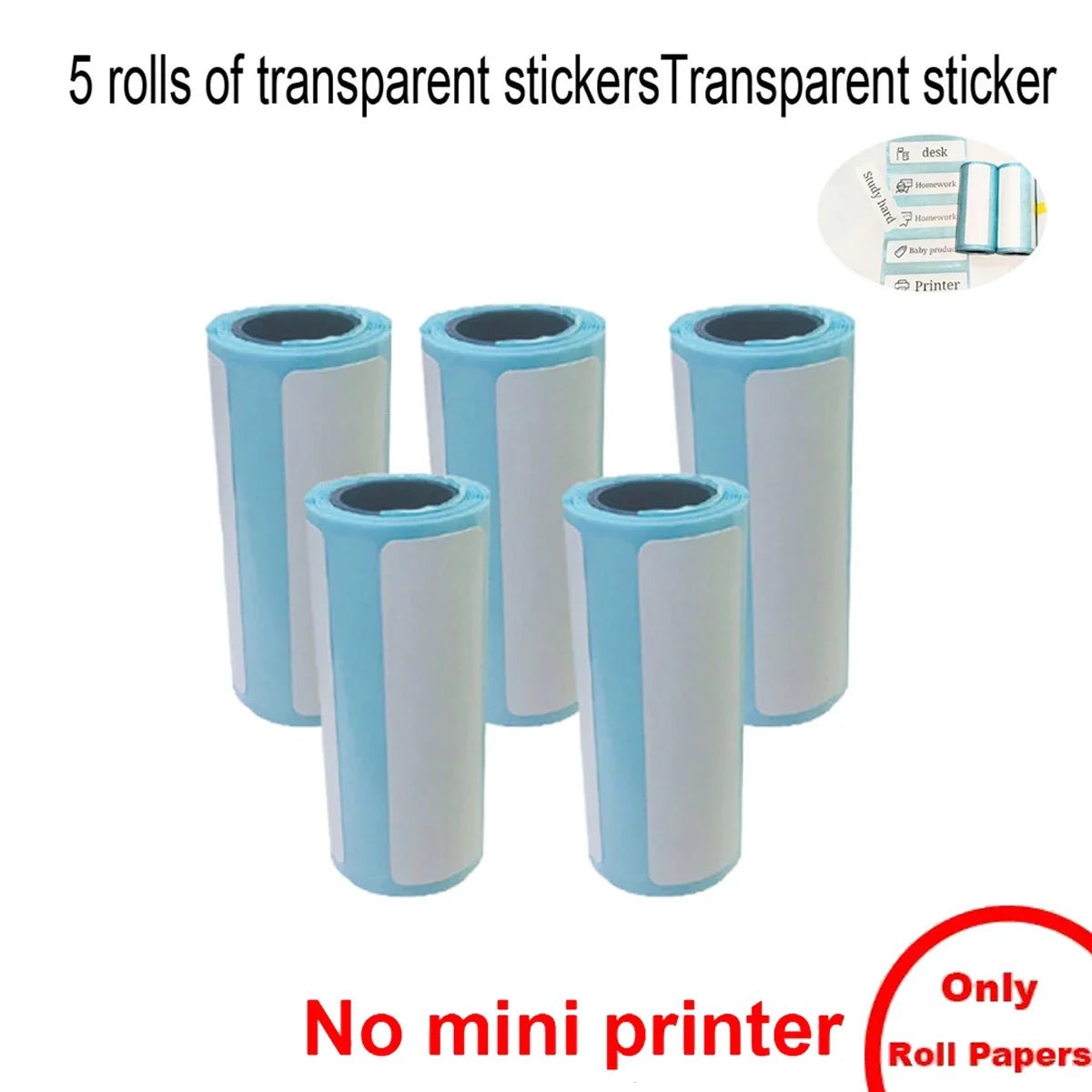 Portable Mini Thermal Printer | Inkless Sticker & Label Maker highlighting compact build for easy travel - Printer by Tech Nova Hub