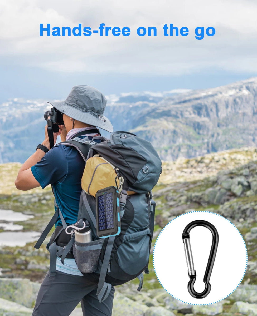 Waterproof Outdoor Solar Power Bank 38800mAh | Tech Nova Hub