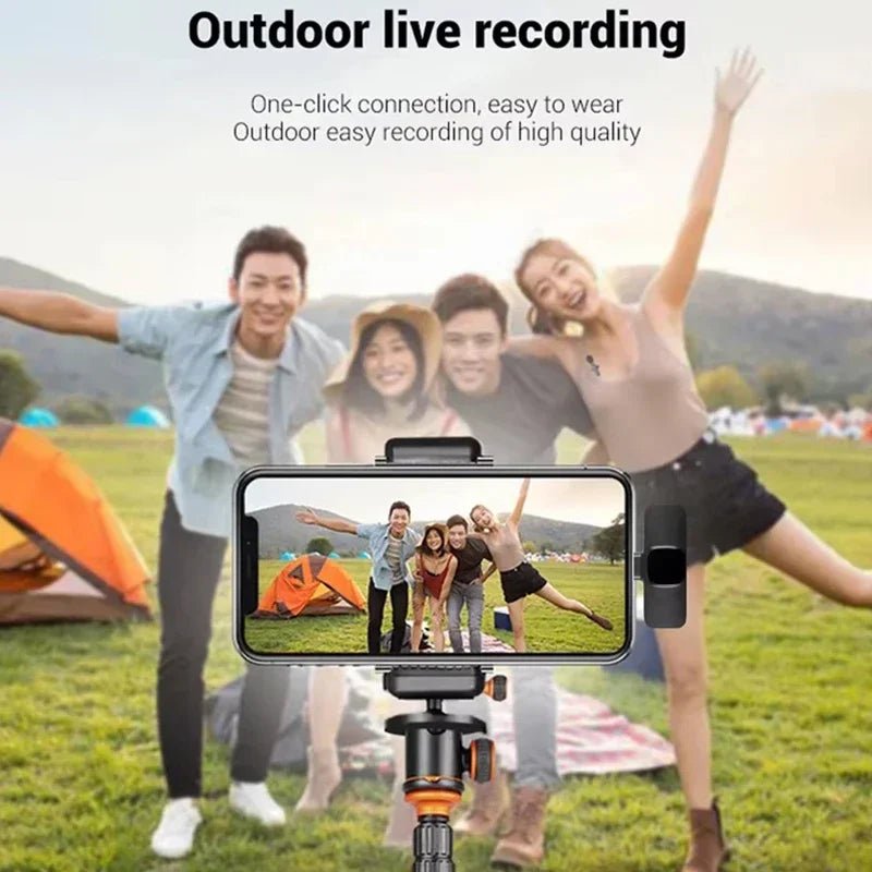 Wireless Lavalier Mic for iPhone & Android designed with Bluetooth connectivity - Lavalier Microphone by Tech Nova Hub