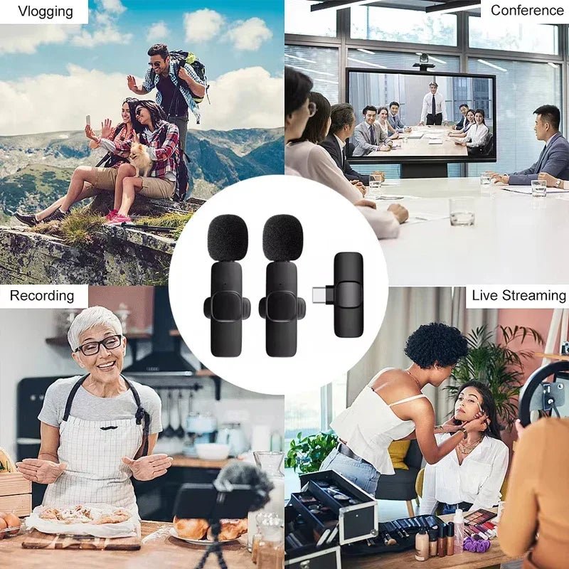 Wireless Lavalier Mic for iPhone & Android built to include wireless functionality - Lavalier Microphone by Tech Nova Hub
