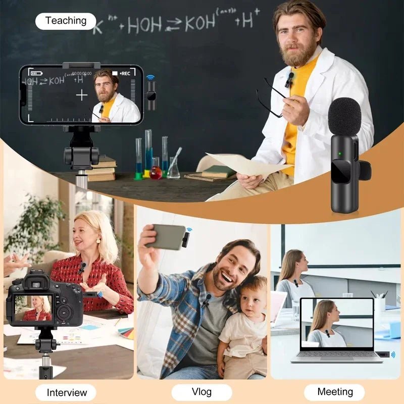 Wireless Lavalier Mic for iPhone & Android | Tech Nova Hub