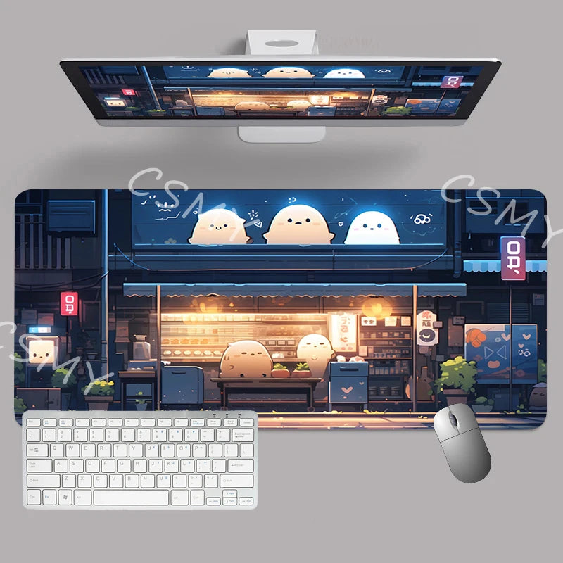 XXL Japanese Aesthetic Gaming Mouse Pad – Desk Mat featuring high-definition clarity - Tech accessory by Tech Nova Hub