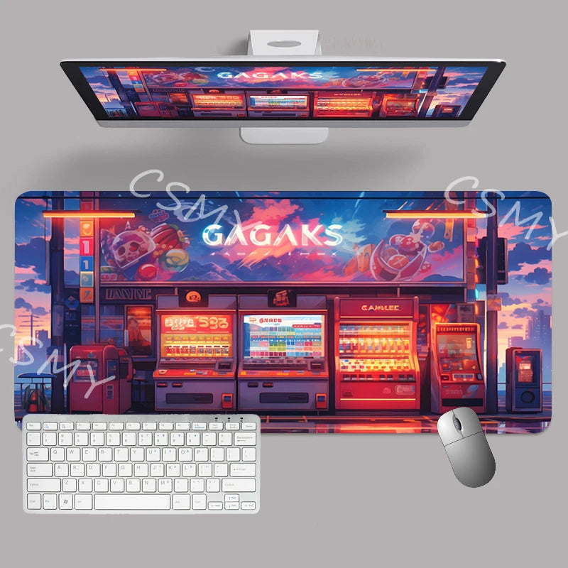 XXL Japanese Aesthetic Gaming Mouse Pad – Desk Mat built to include energy-efficient LED lighting - Tech accessory by Tech Nova Hub