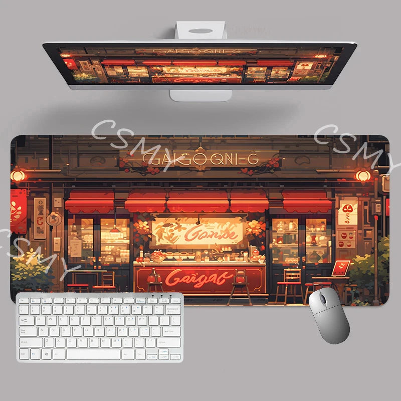 XXL Japanese Aesthetic Gaming Mouse Pad – Desk Mat designed with high-definition clarity - Tech accessory by Tech Nova Hub