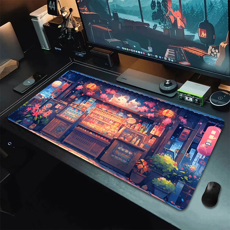 XXL Japanese Aesthetic Gaming Mouse Pad – Desk Mat equipped with high-definition clarity - Gaming Mouse Pad by Tech Nova Hub