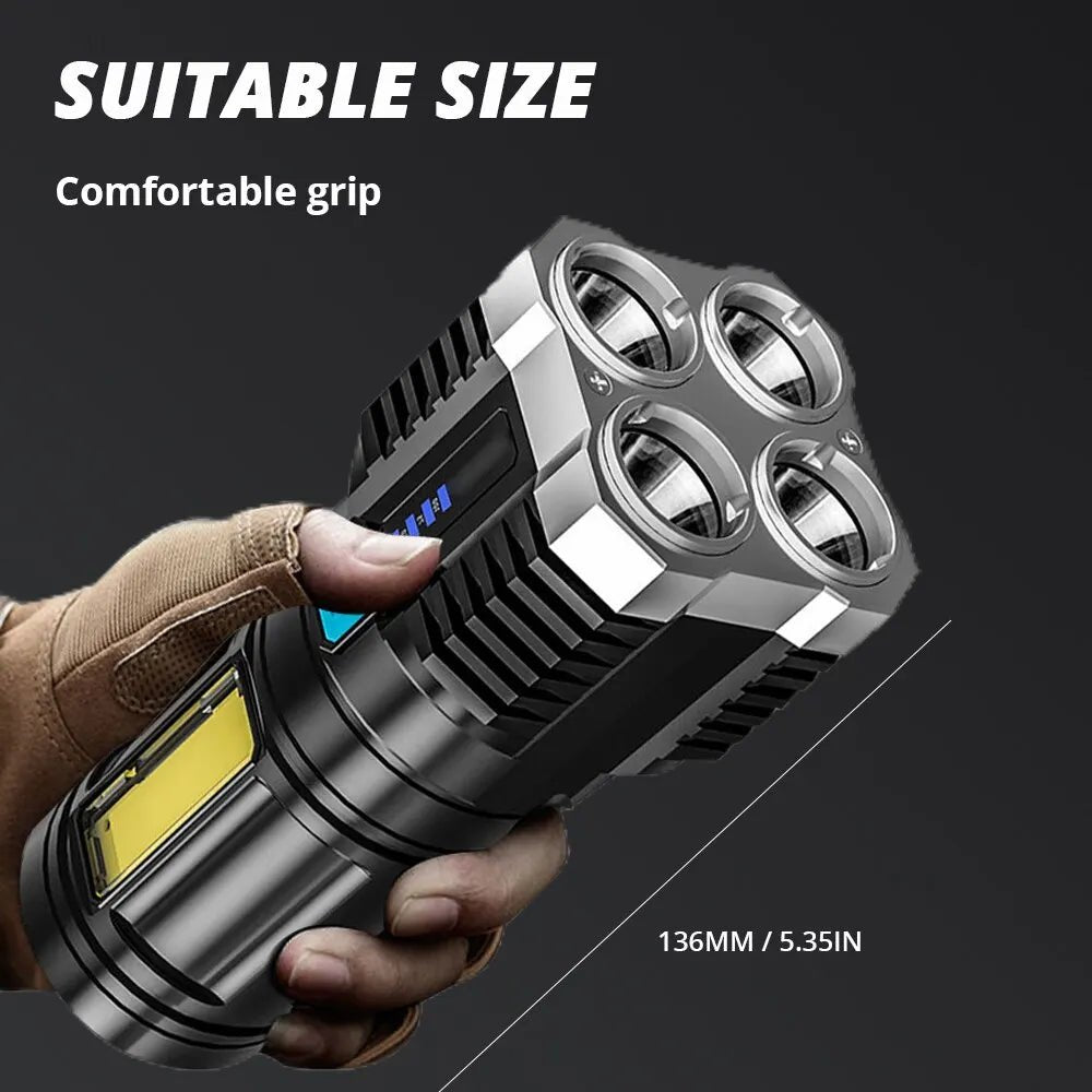 High Power LED Flashlight Camping Torch including energy-efficient LED lighting - Flashlight by Tech Nova Hub