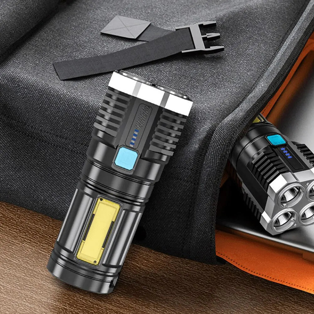 High Power LED Flashlight Camping Torch built to include long-lasting battery life - Flashlight by Tech Nova Hub