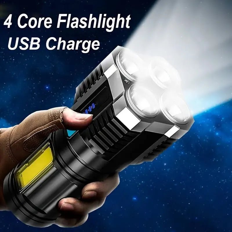 High Power LED Flashlight Camping Torch featuring long-lasting battery life - Flashlight by Tech Nova Hub