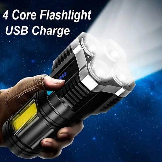 High Power LED Flashlight Camping Torch featuring long-lasting battery life - Flashlight by Tech Nova Hub