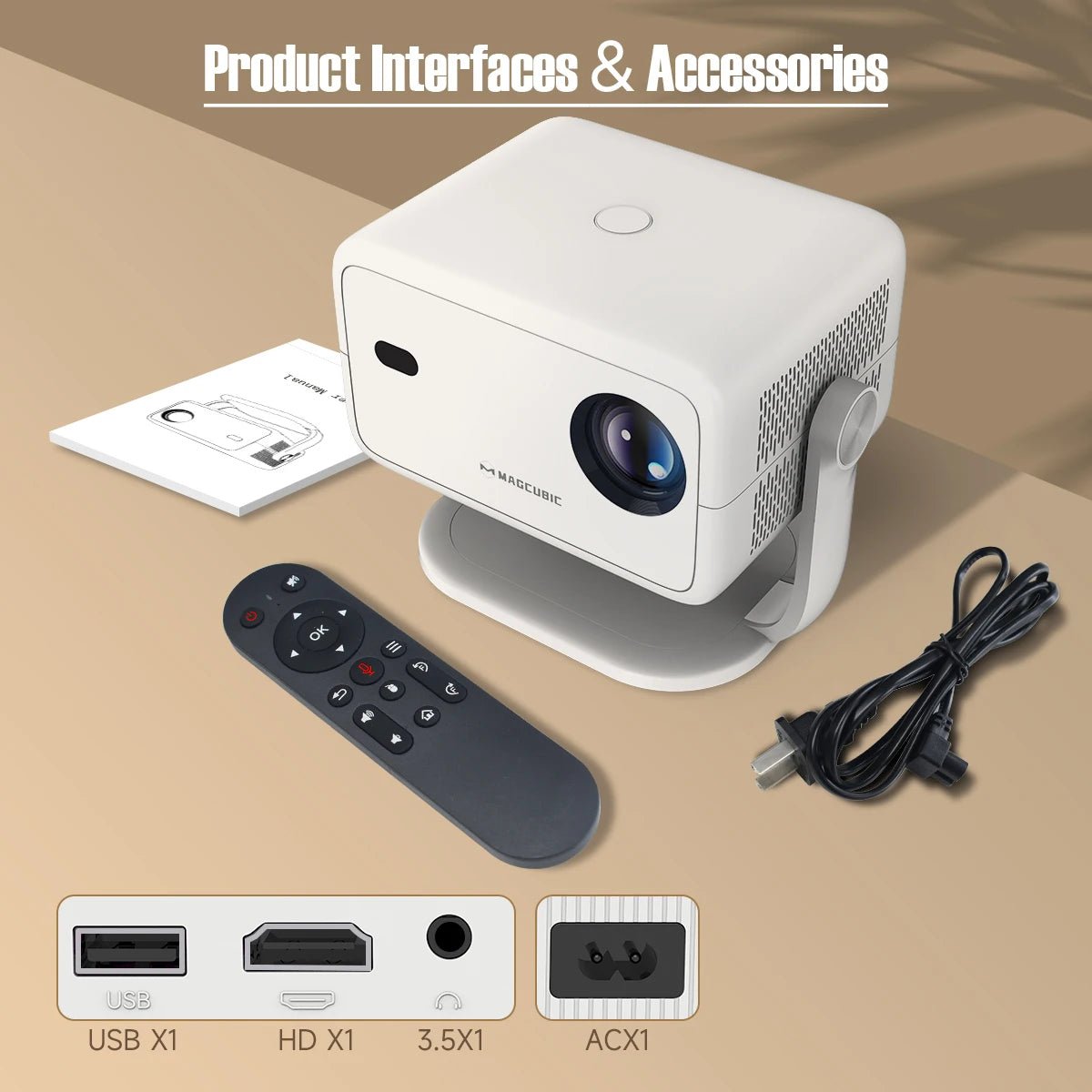 Magcubic L018 1080P Smart Projector with Auto Focus highlighting smart technology integration - 1080P Smart Projector by Tech Nova Hub